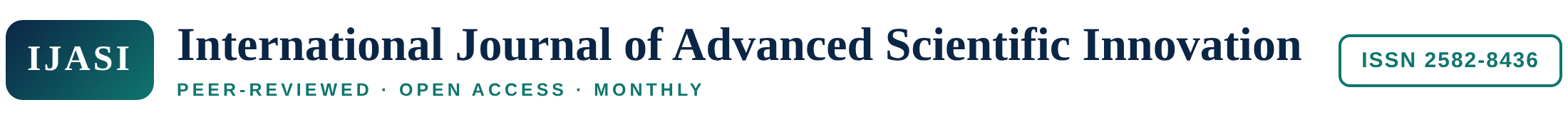 International Journal of Advanced Scientific Innovation